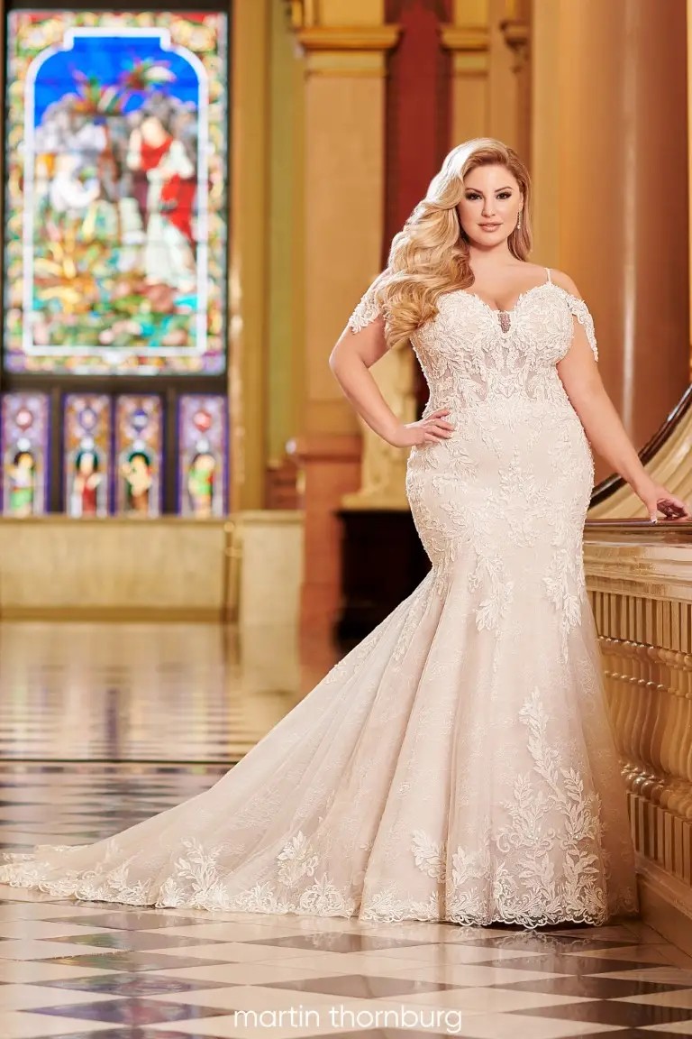 Plus size wedding gown