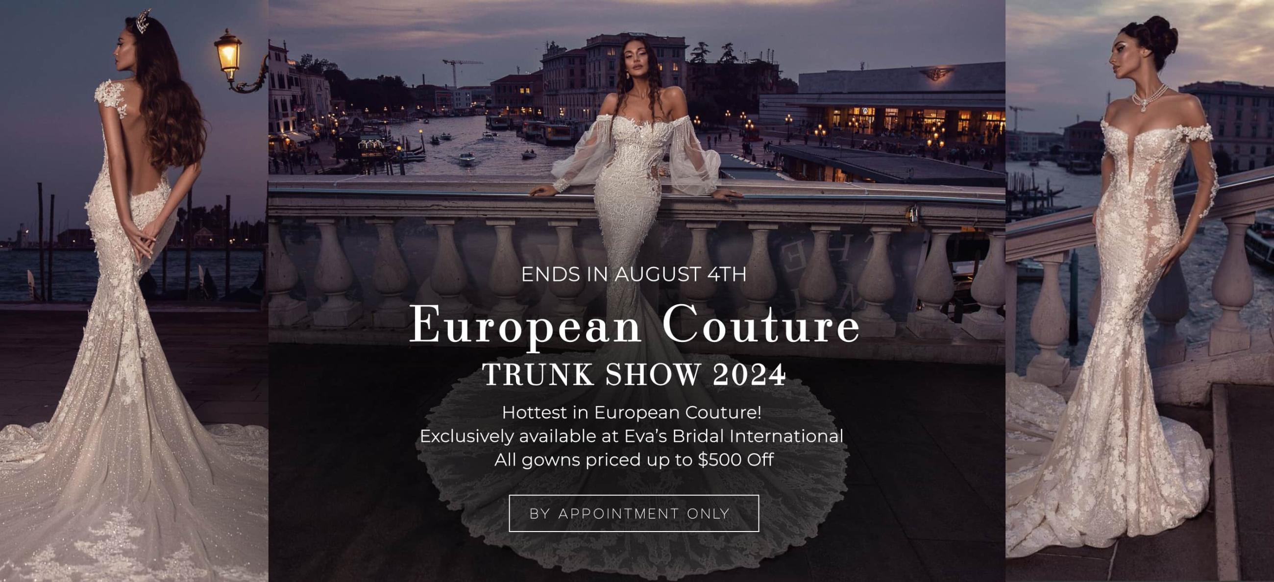 European Couture Trunk Show 2024 banner for desktop