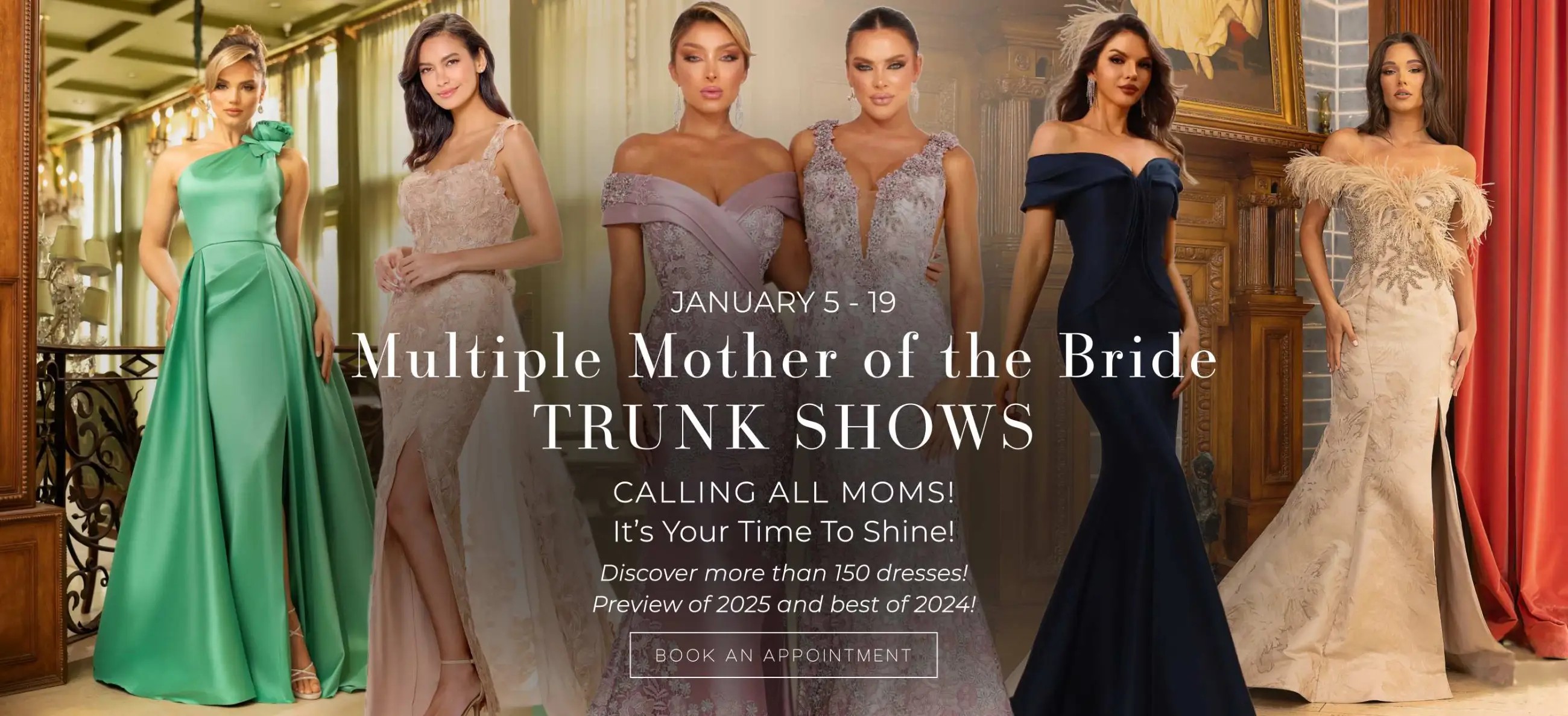 multiple mother of the bride trunk shows