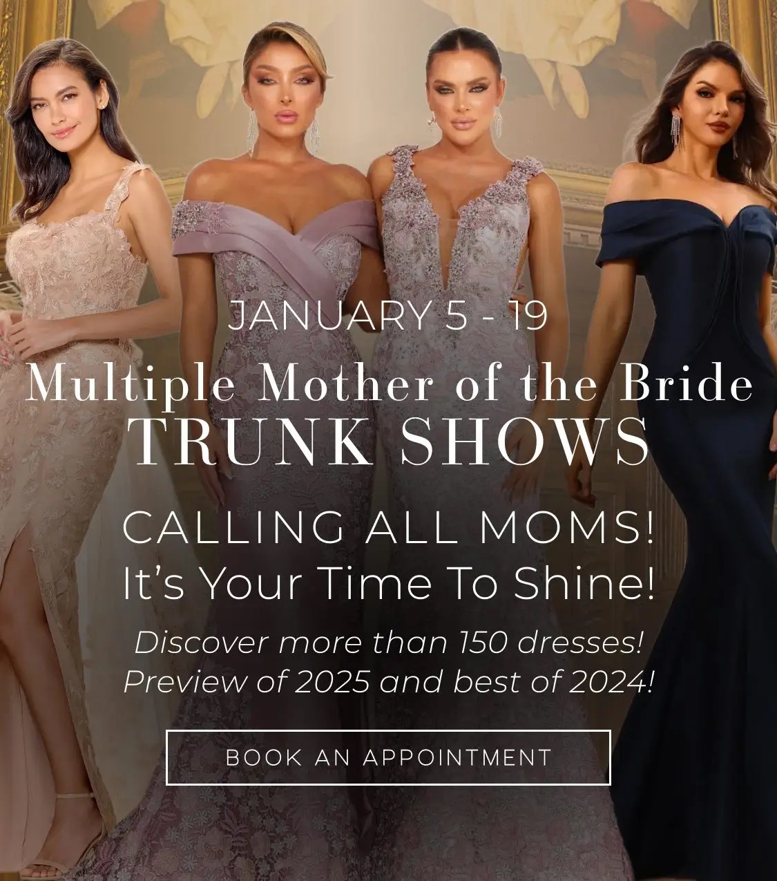 multiple mother of the bride trunk shows